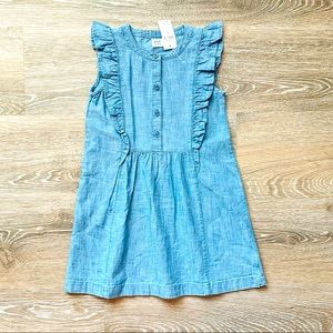 NEW Gap Girls Ruffle Denim Dress Size XS